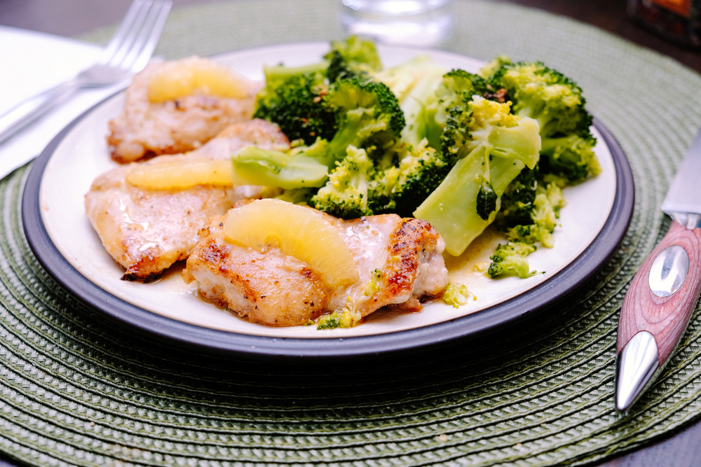 Broccoli Lemon Chicken with Cashews
