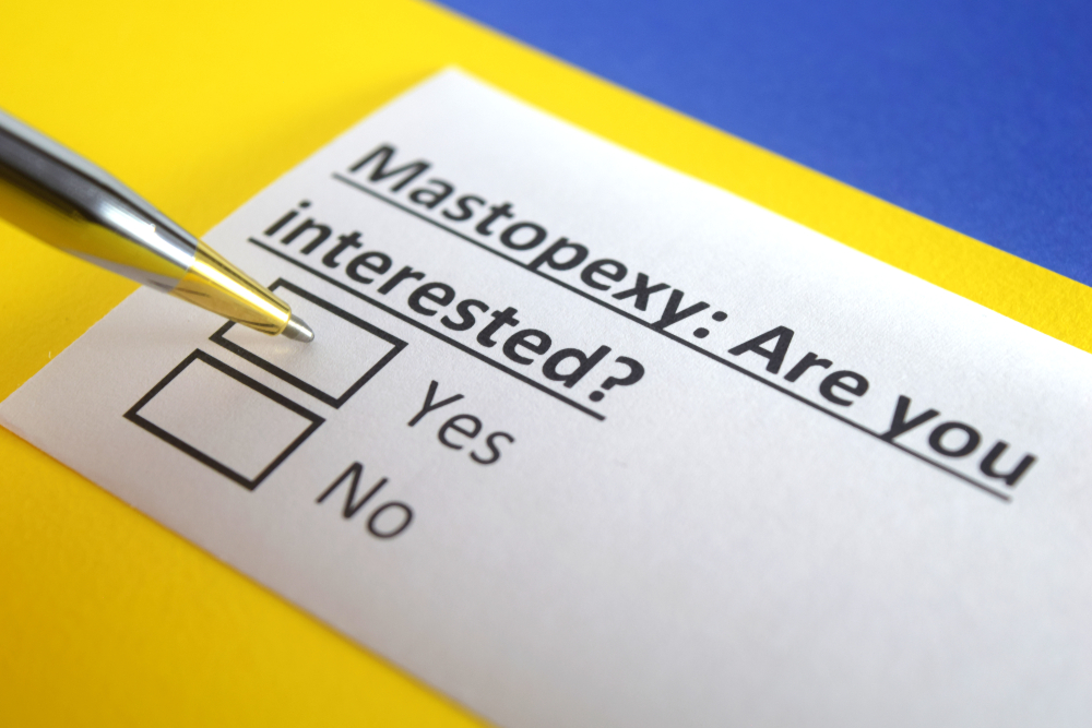 What is the average cost of mastopexy surgery